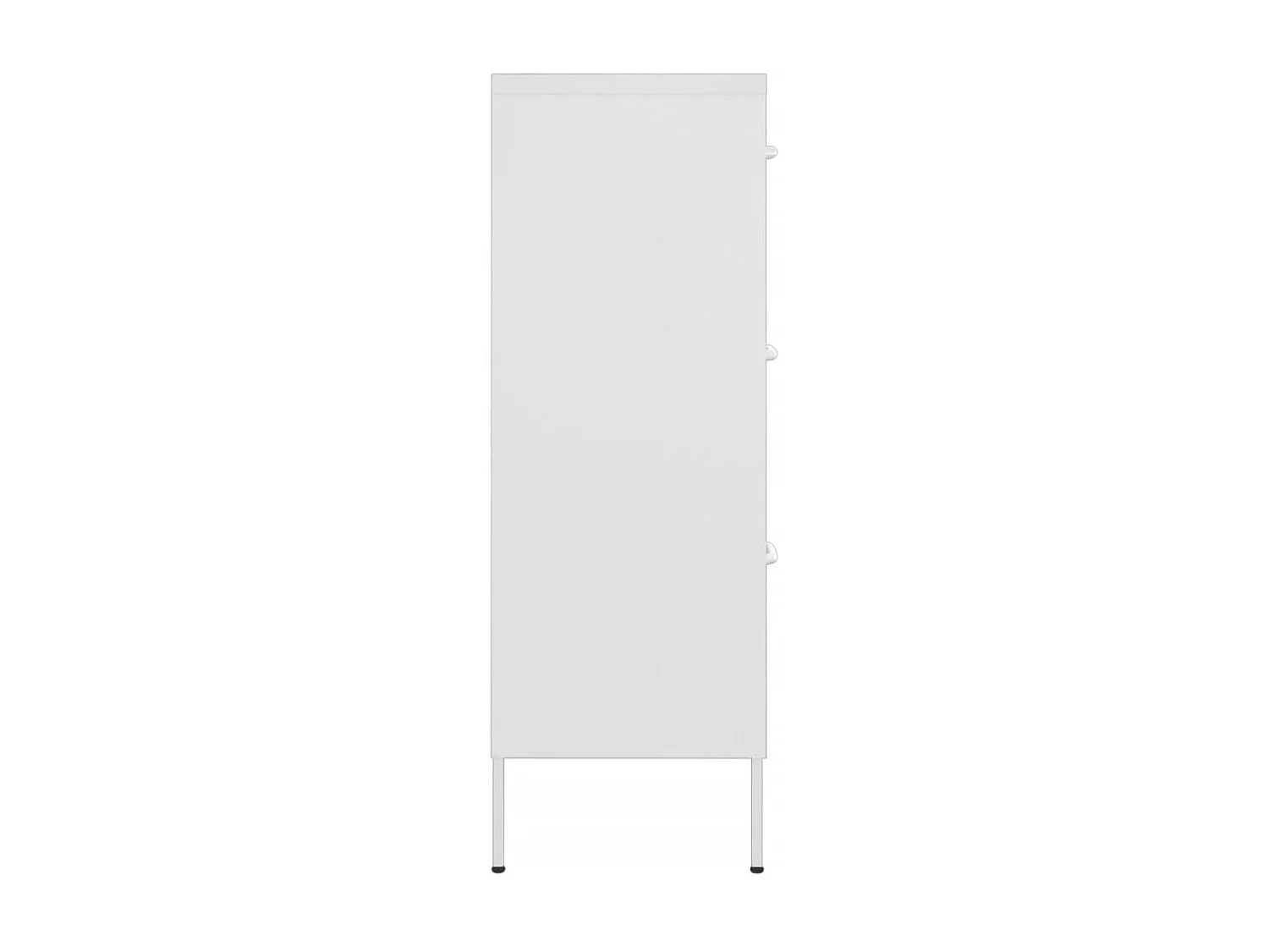 Schubladenschrank Weiß 80x35x101,5 cm Stahl