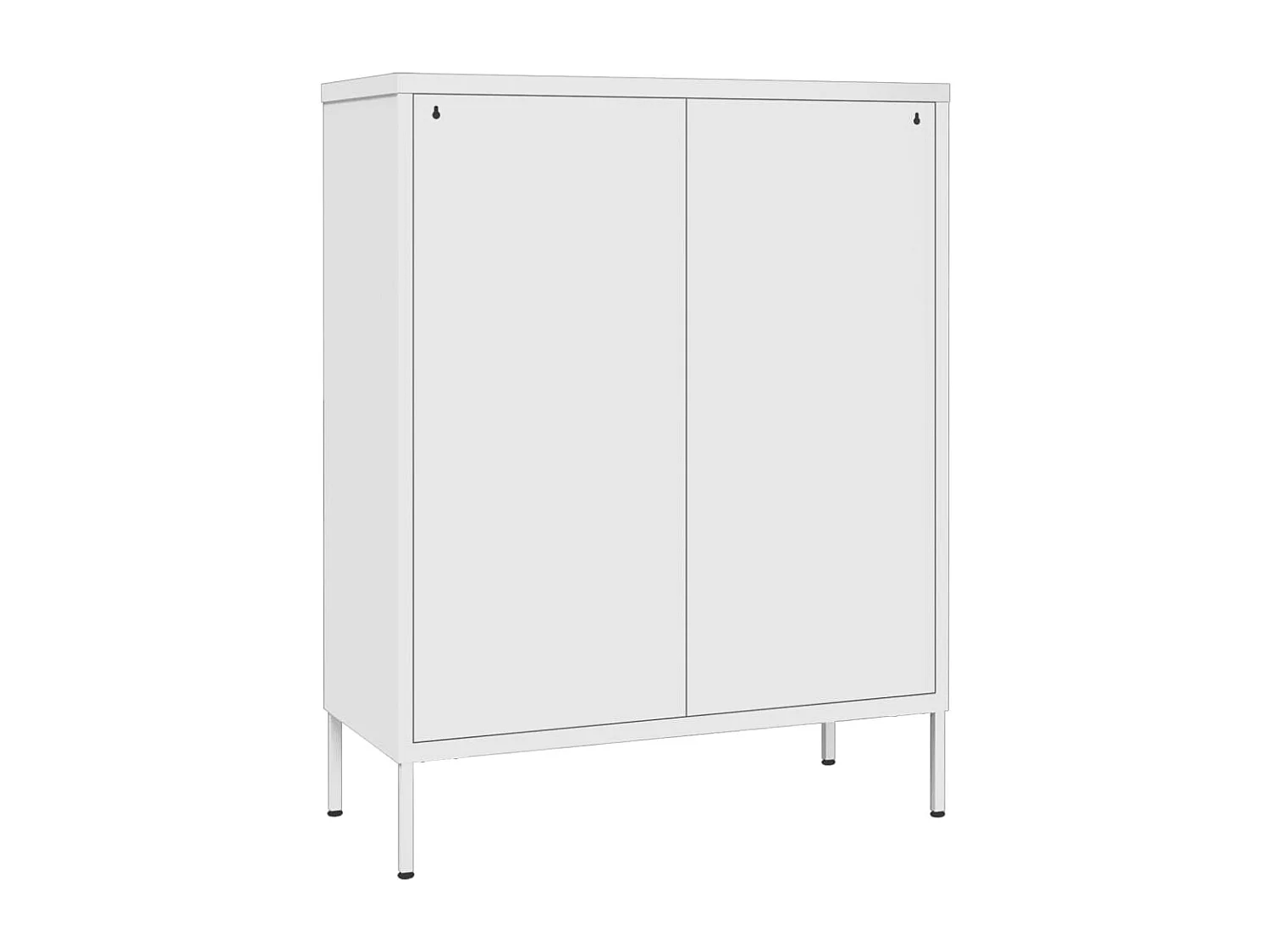 Schubladenschrank Weiß 80x35x101,5 cm Stahl