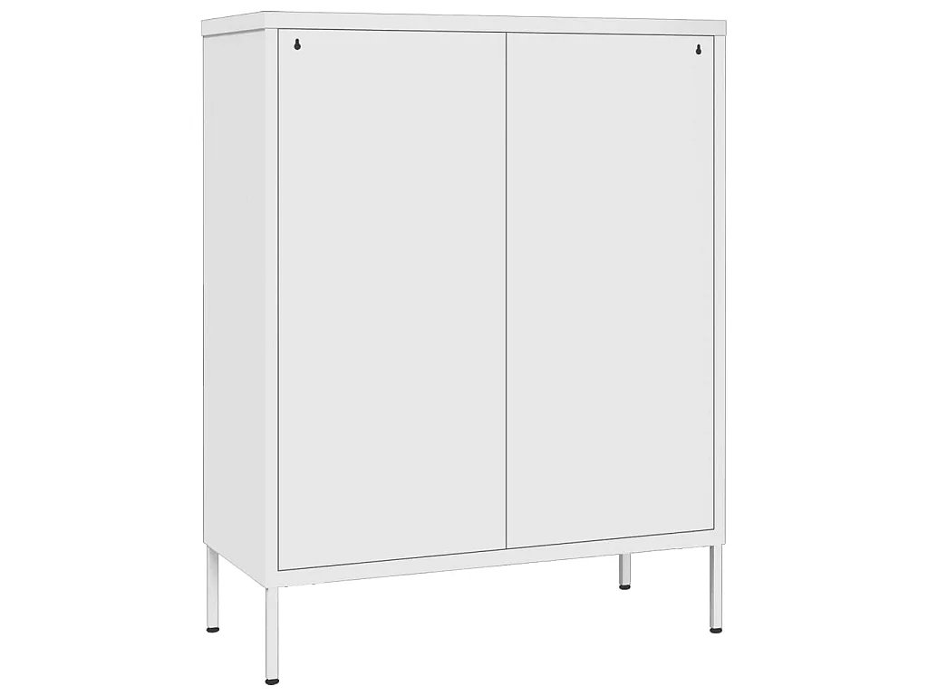 Armoire à tiroirs Blanc 80x35x101,5 cm Acier