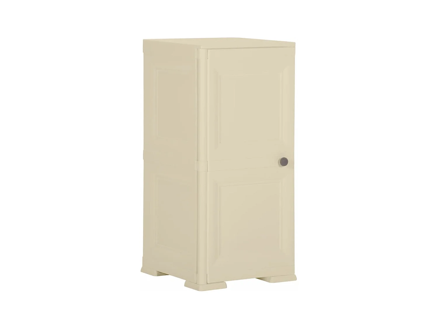 Armadietto in Plastica 40x43x85,5cm Effetto Legno Bianco Angora