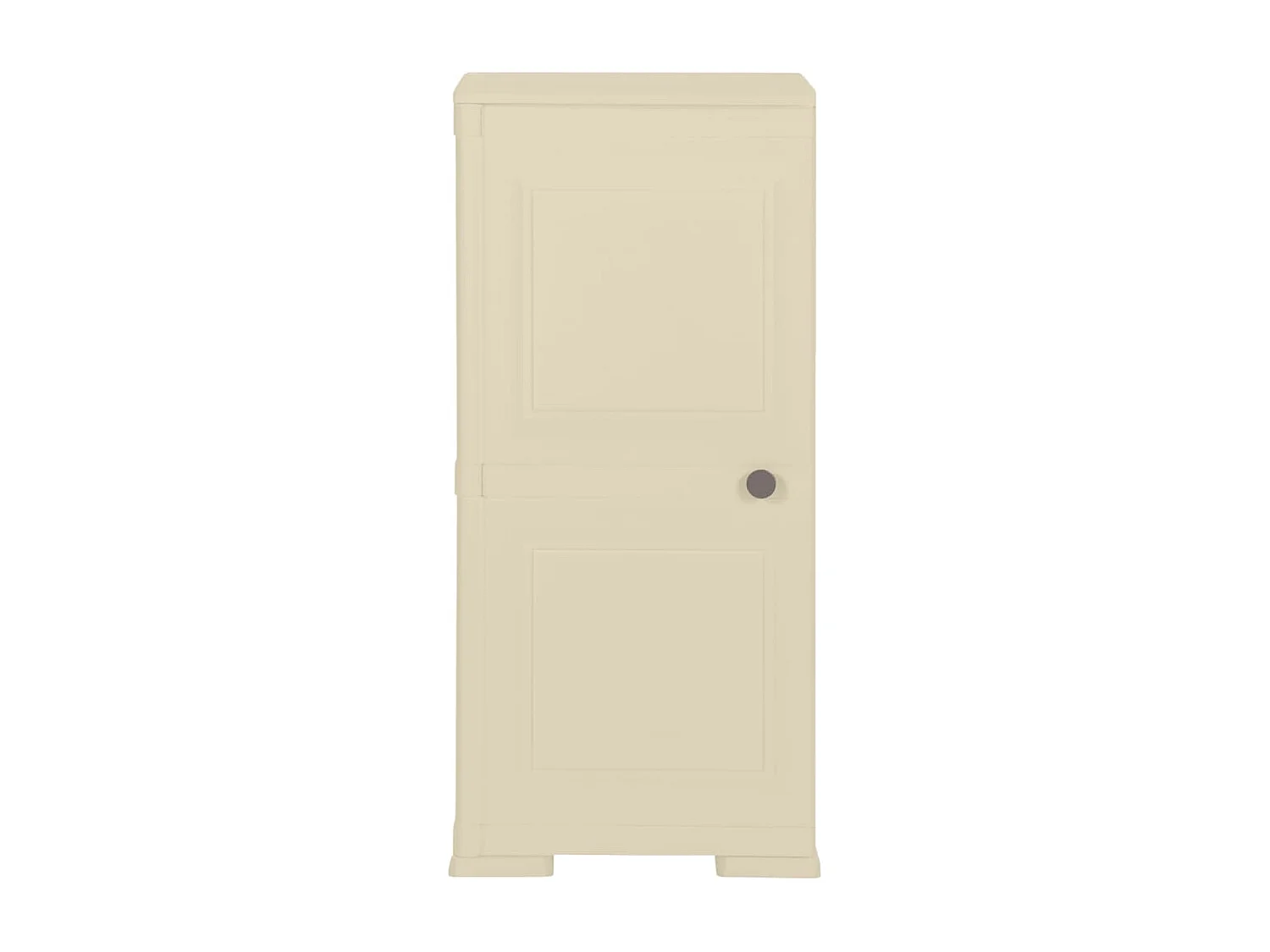 Armário de plástico 40x43x85,5 cm design de madeira branco nata