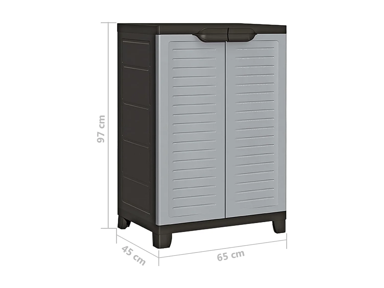 Armoire en plastique 65x45x97 cm