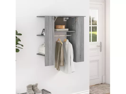 Kauf Unique Flurschrank Grau Sonoma 97,5x37x99 cm Holzwerkstoff