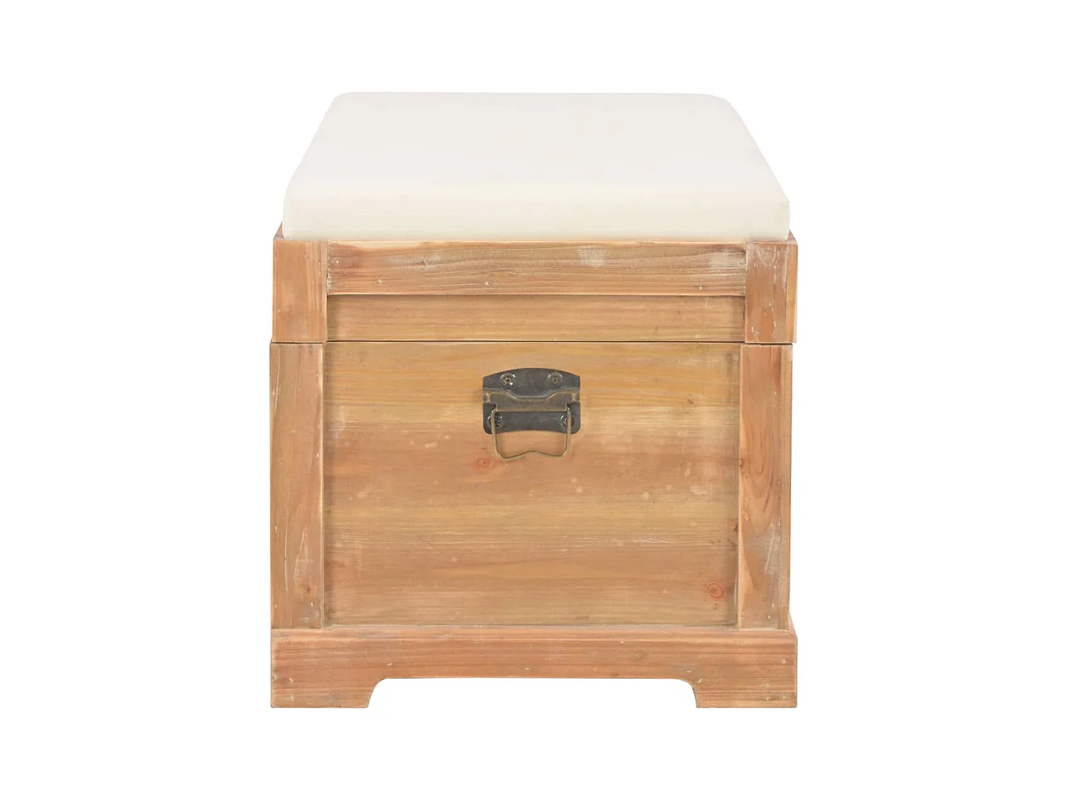 Coffre de rangement avec coussin 80x40x40 cm MDF