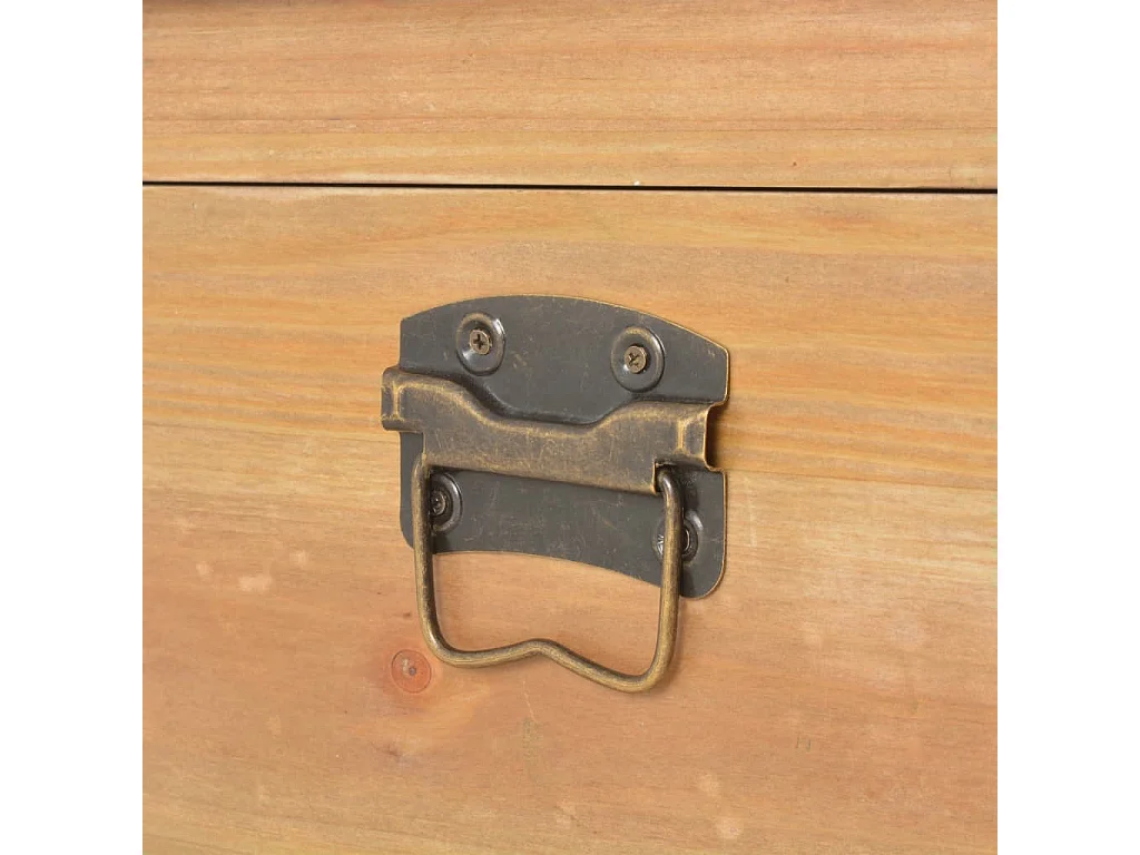 Coffre de rangement avec coussin 80x40x40 cm MDF