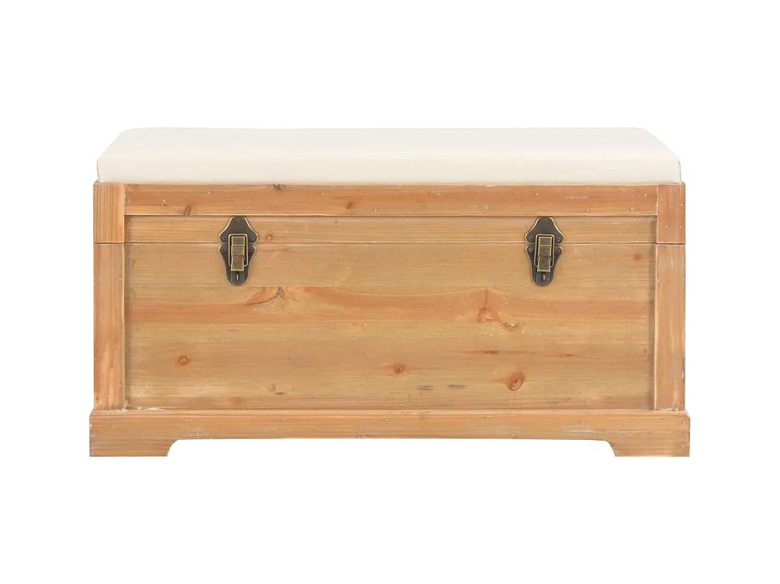 Cassapanca con Cuscino 80x40x40 cm MDF