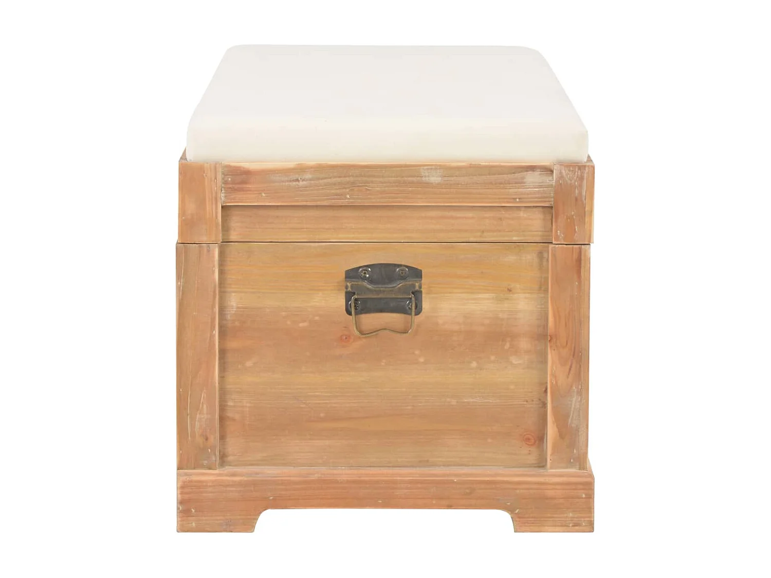 Coffre de rangement avec coussin 80x40x40 cm MDF