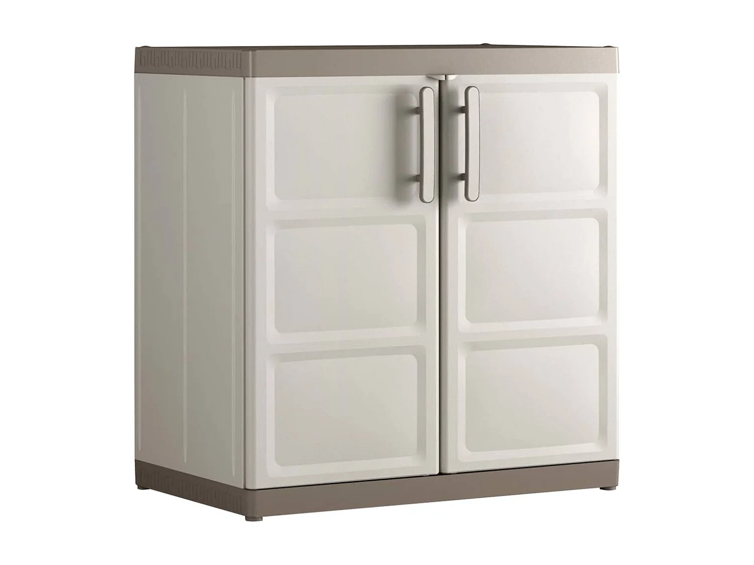 Keter Lagerschrank Niedrig Excellence XL Beige und Taupe 93 cm