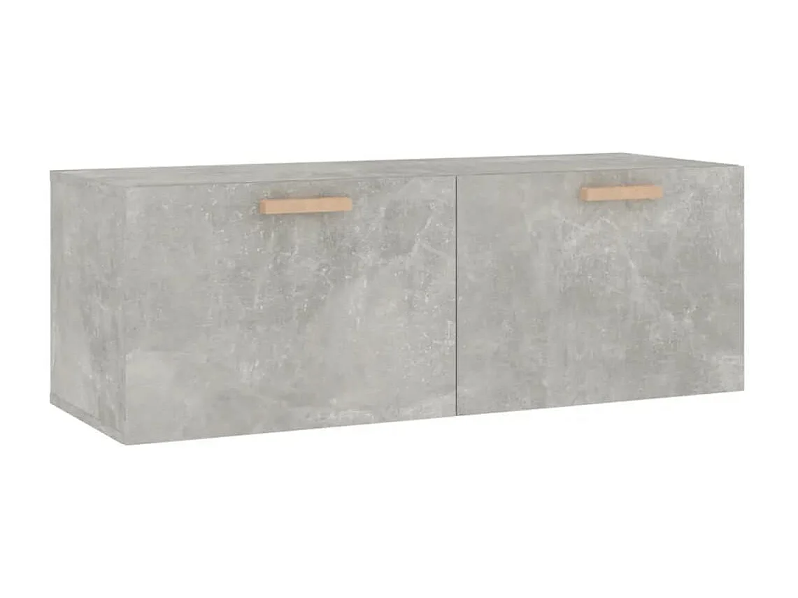 Armoire murale Gris béton 100x36,5x35 cm Bois d'ingénierie