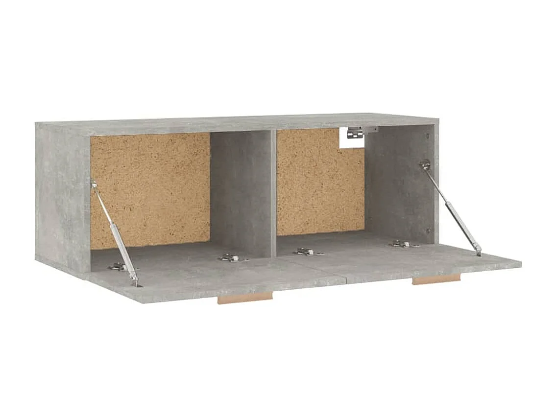 Armoire murale Gris béton 100x36,5x35 cm Bois d'ingénierie