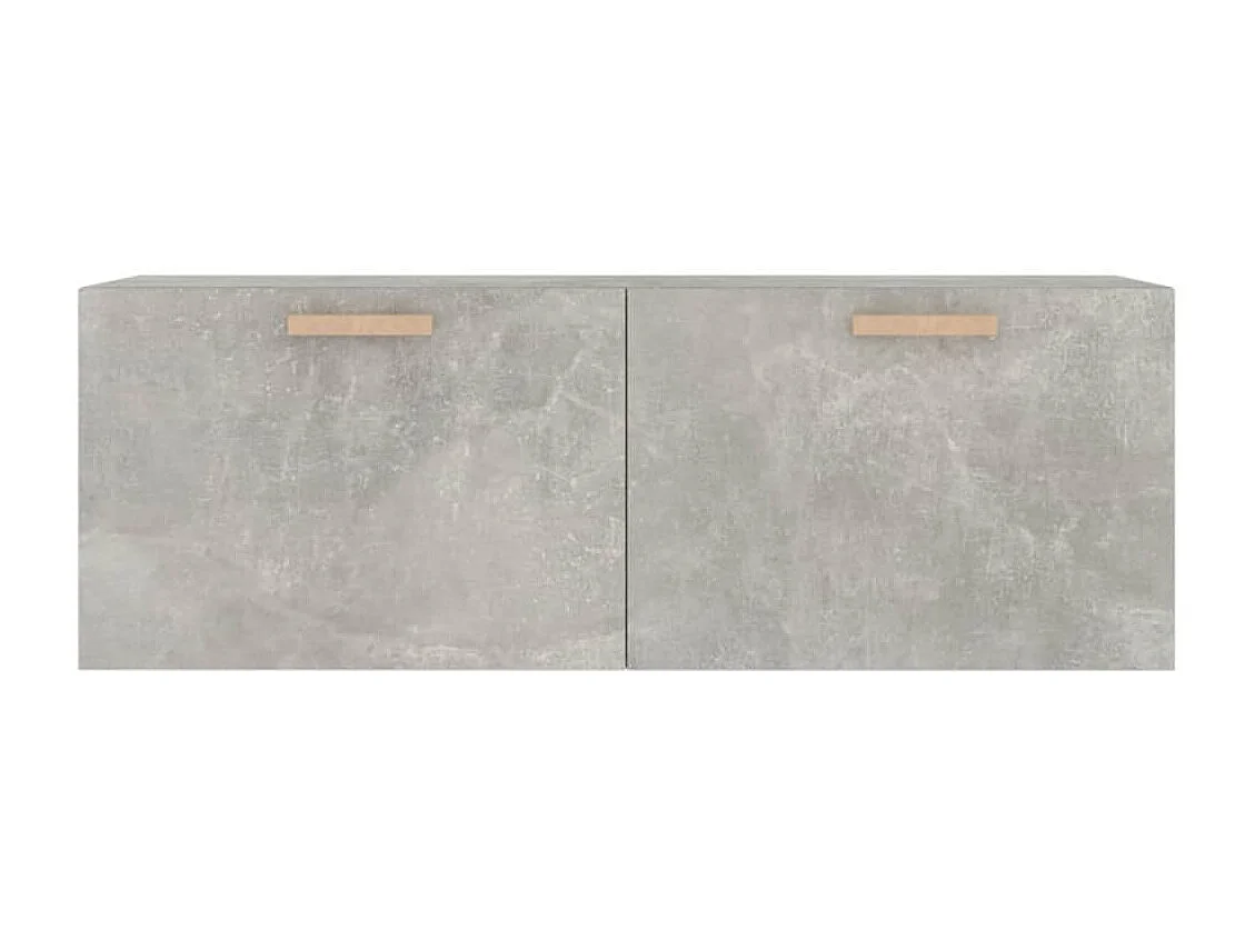Armoire murale Gris béton 100x36,5x35 cm Bois d'ingénierie