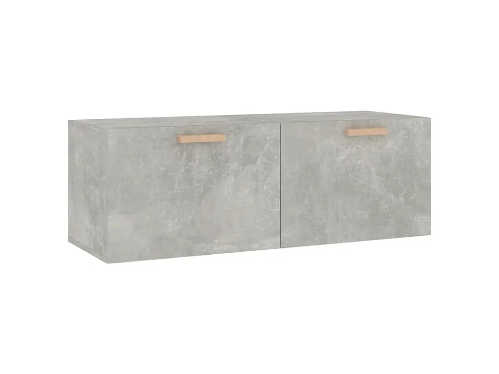 Wandkast 100x36,5x35 cm bewerkt hout grijs