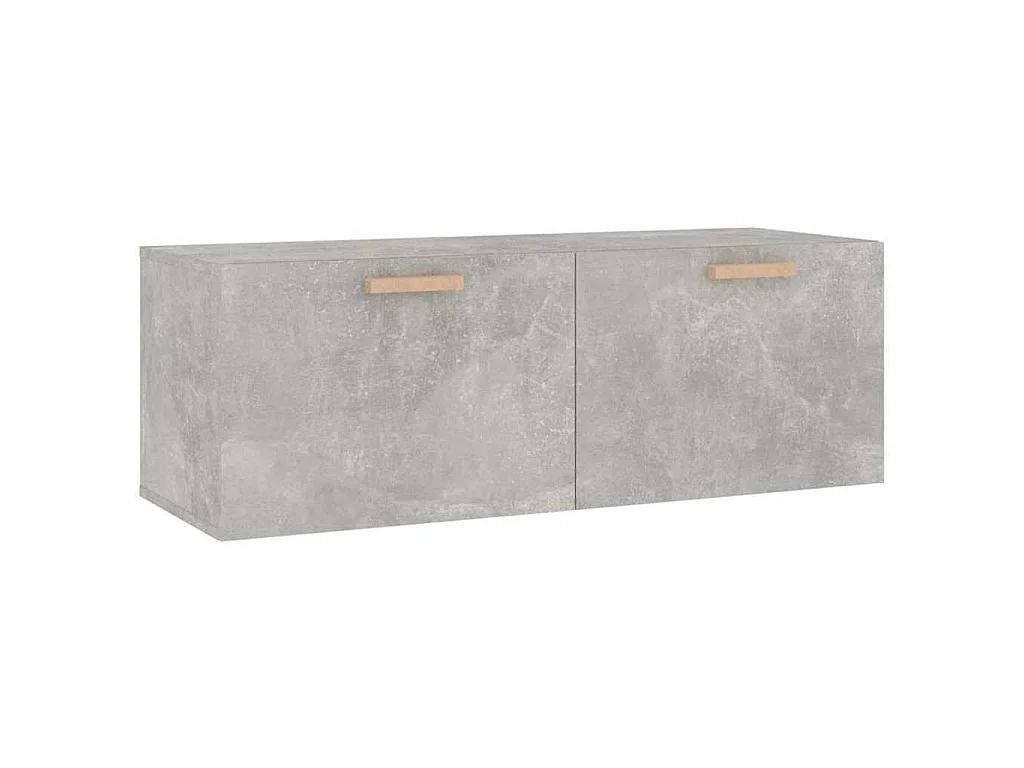 Armoire murale Gris béton 100x36,5x35 cm Bois d'ingénierie