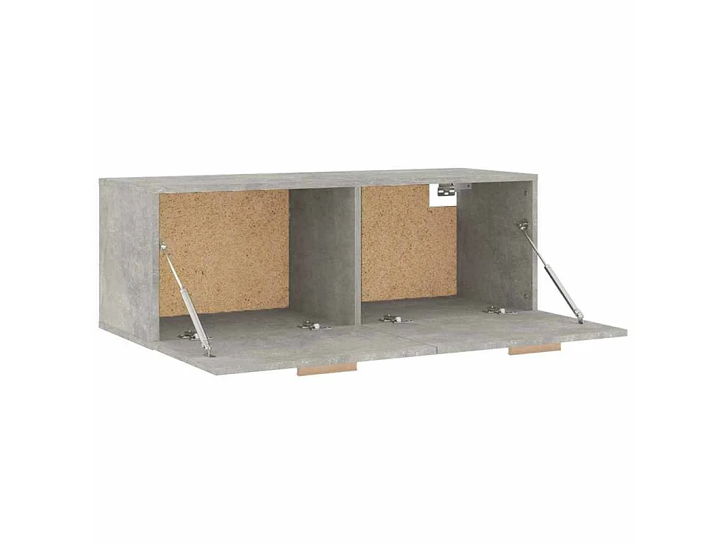 Armoire murale Gris béton 100x36,5x35 cm Bois d'ingénierie