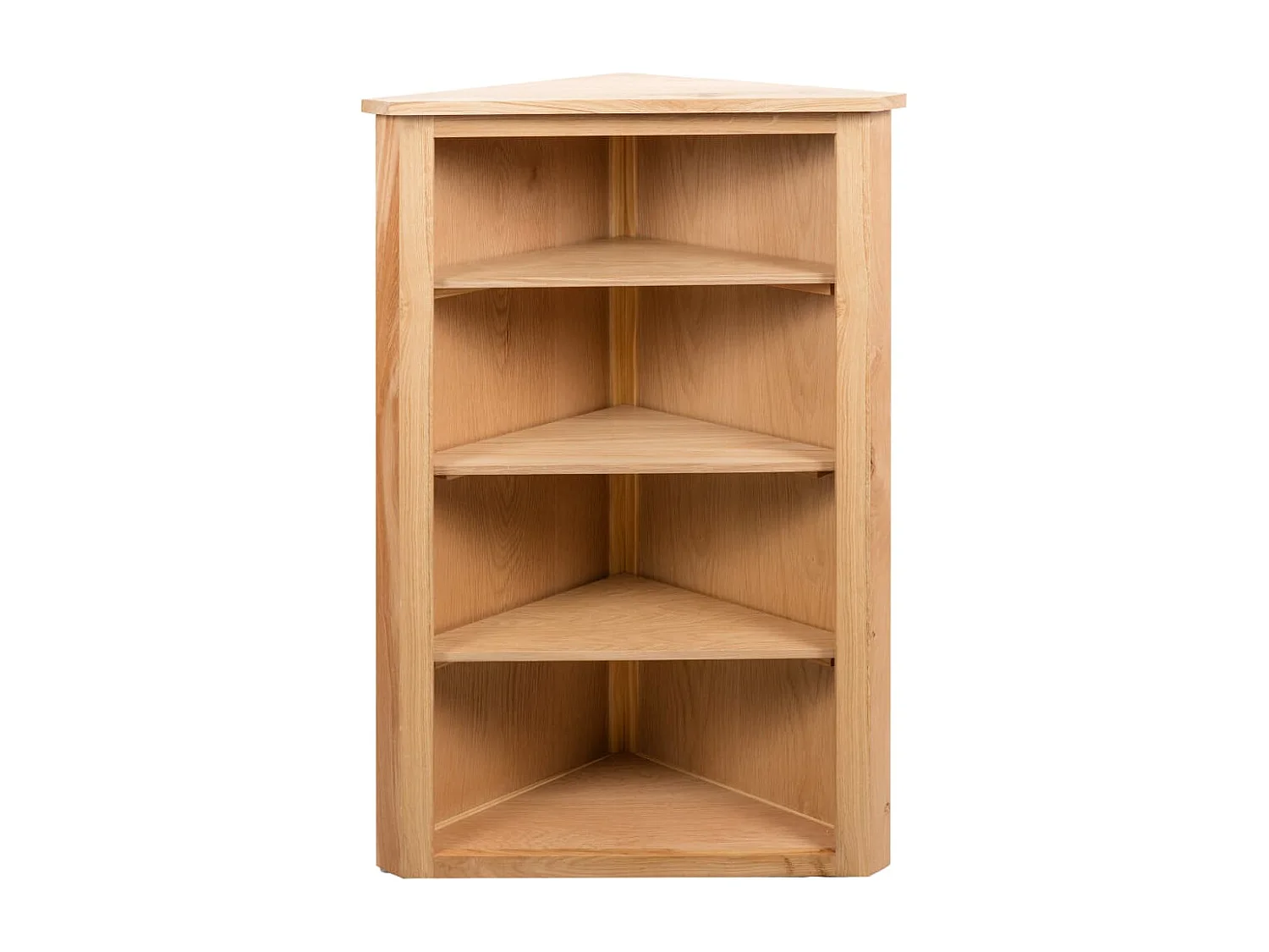 Hoekkast 59x36x100 cm massief eikenhout