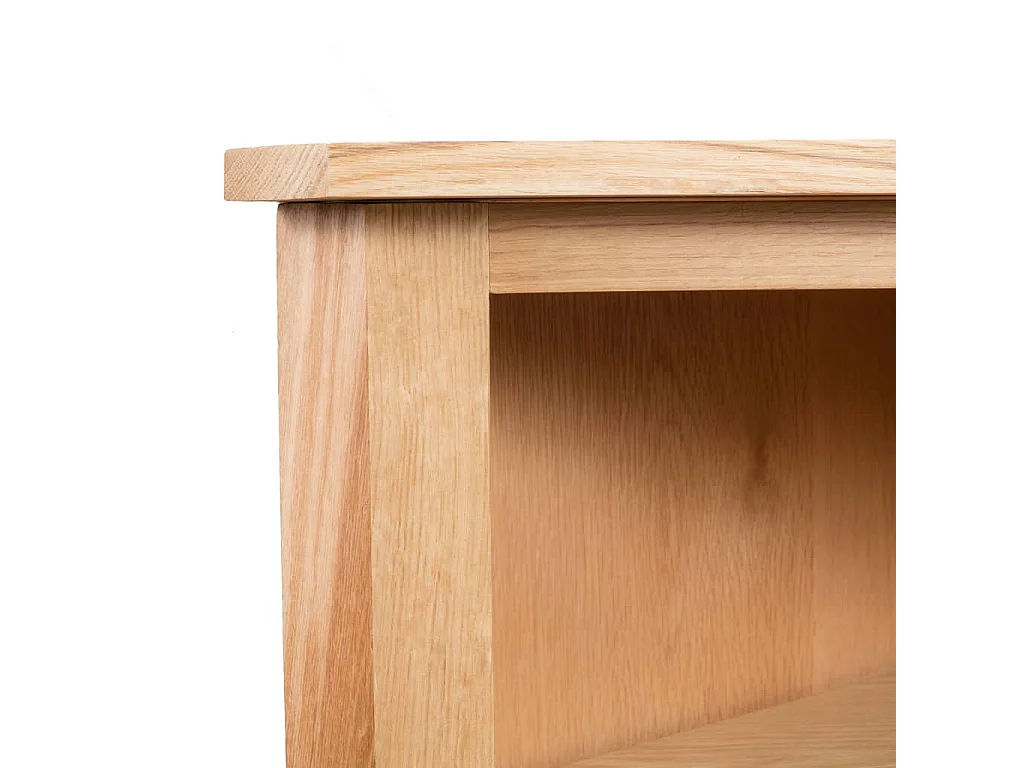 Hoekkast 59x36x100 cm massief eikenhout