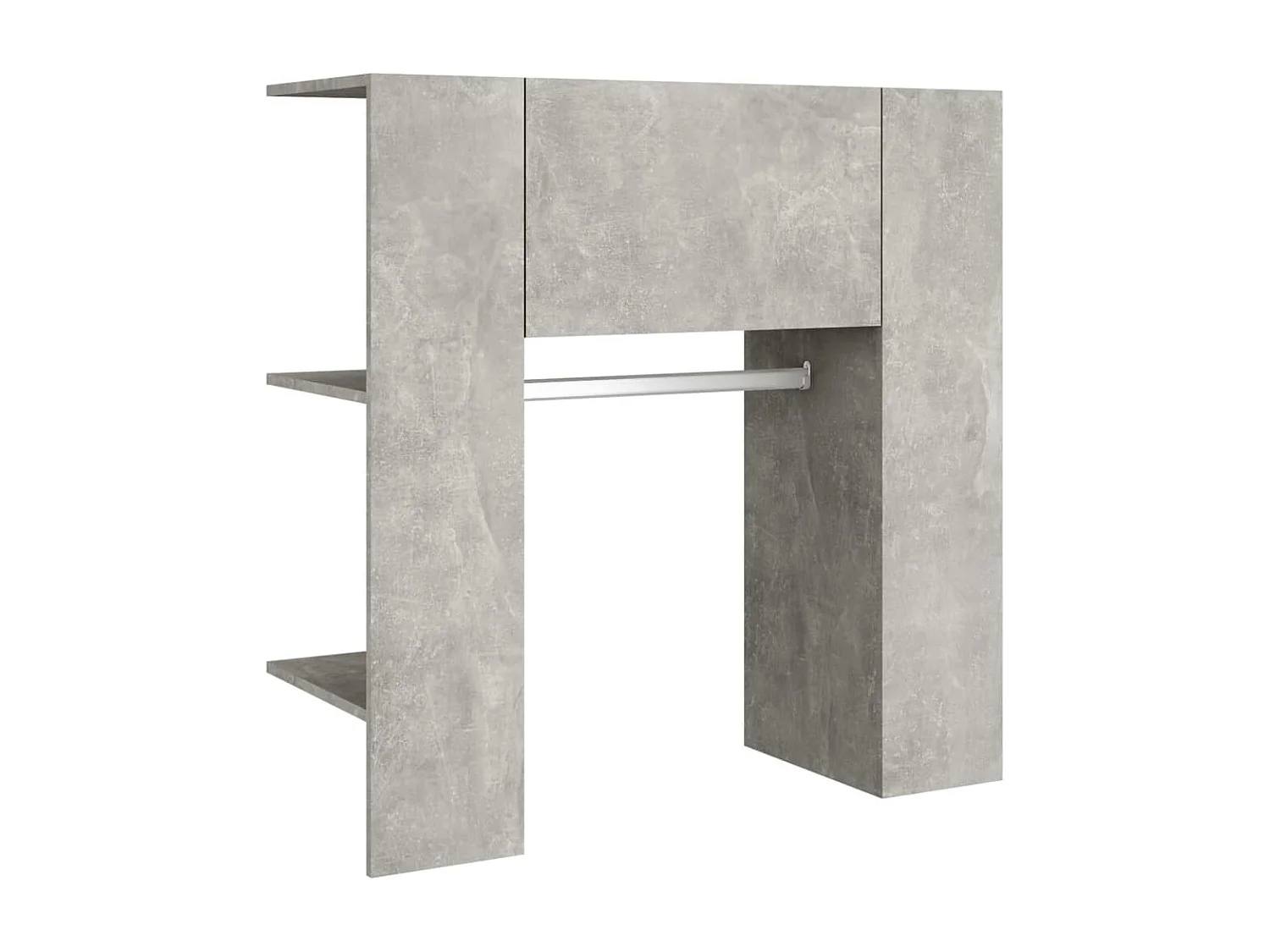 Armoire de couloir Gris béton 97,5x37x99 cm Bois d'ingénierie