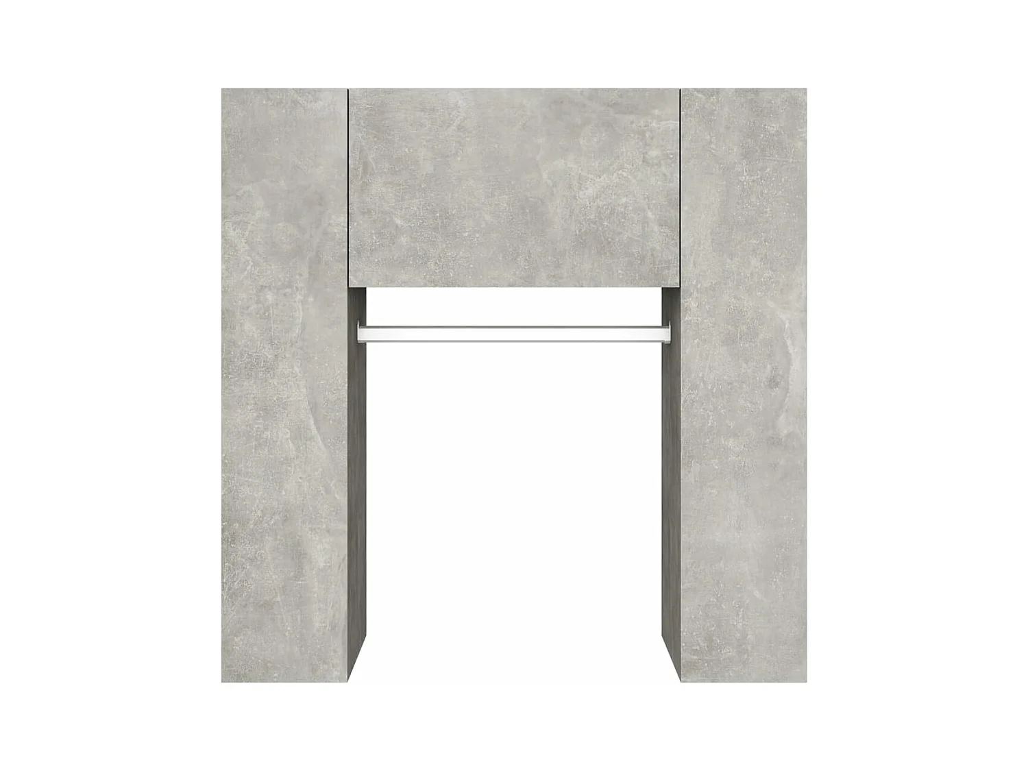 Armoire de couloir Gris béton 97,5x37x99 cm Bois d'ingénierie
