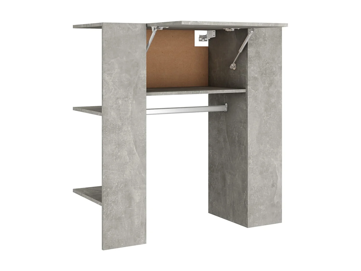 Halmeubel 97,5x37x99 cm bewerkt hout betongrijs