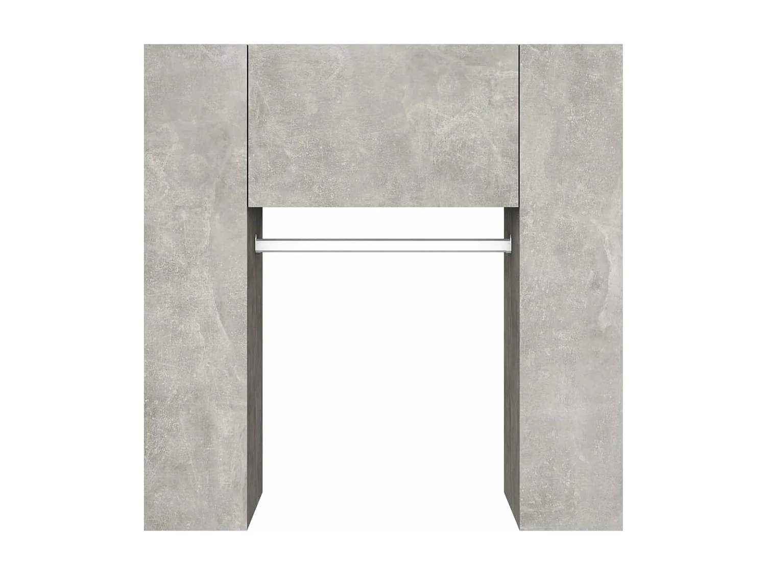 Halmeubel 97,5x37x99 cm bewerkt hout betongrijs