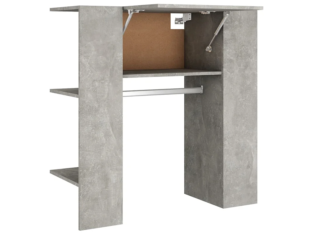 Armoire de couloir Gris béton 97,5x37x99 cm Bois d'ingénierie