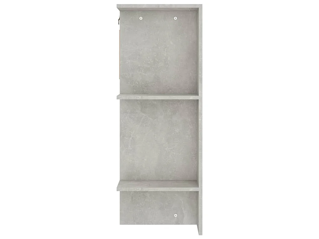 Armoire de couloir Gris béton 97,5x37x99 cm Bois d'ingénierie
