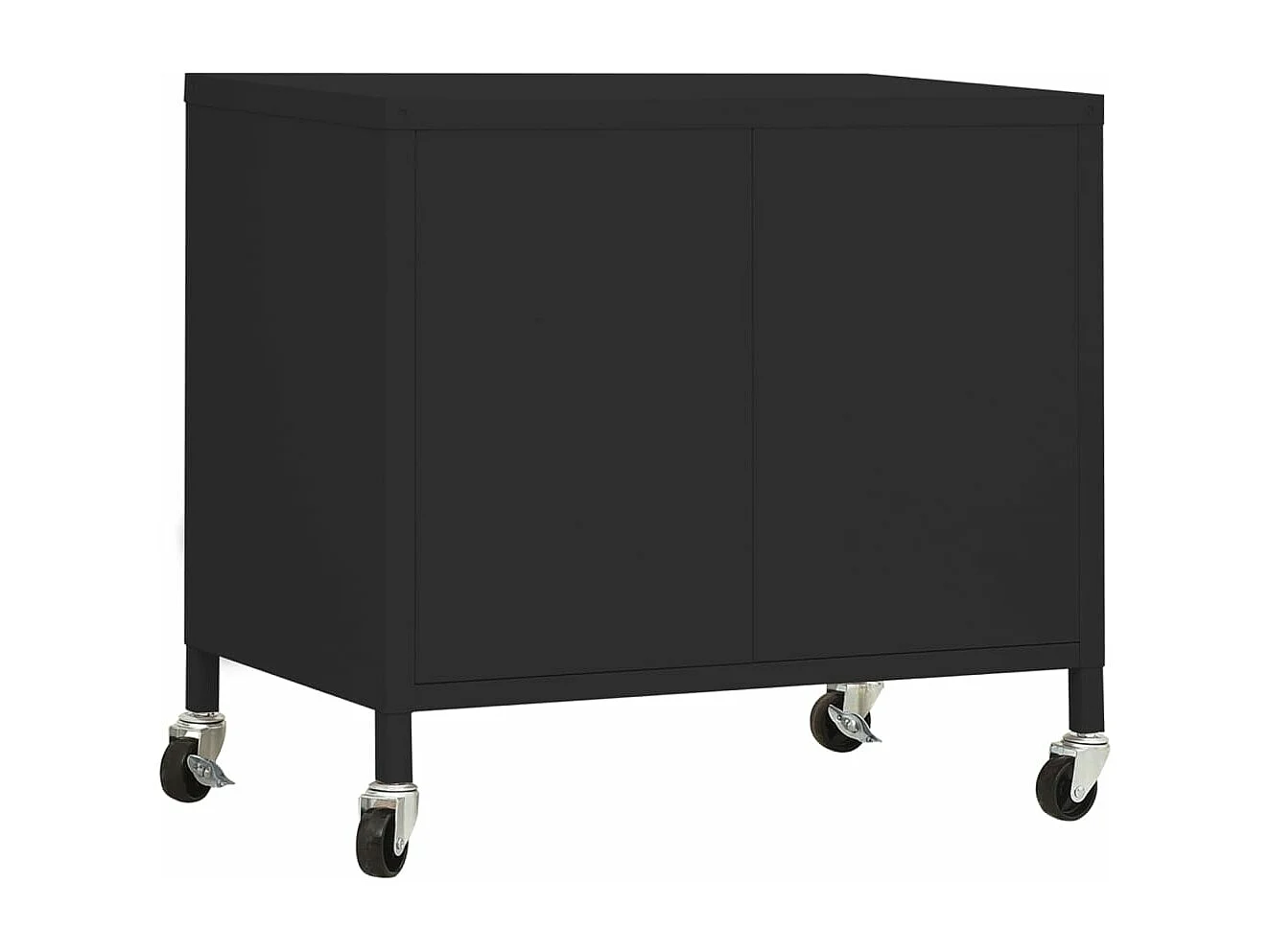 Armario de almacenamiento acero negro 60x35x56cm