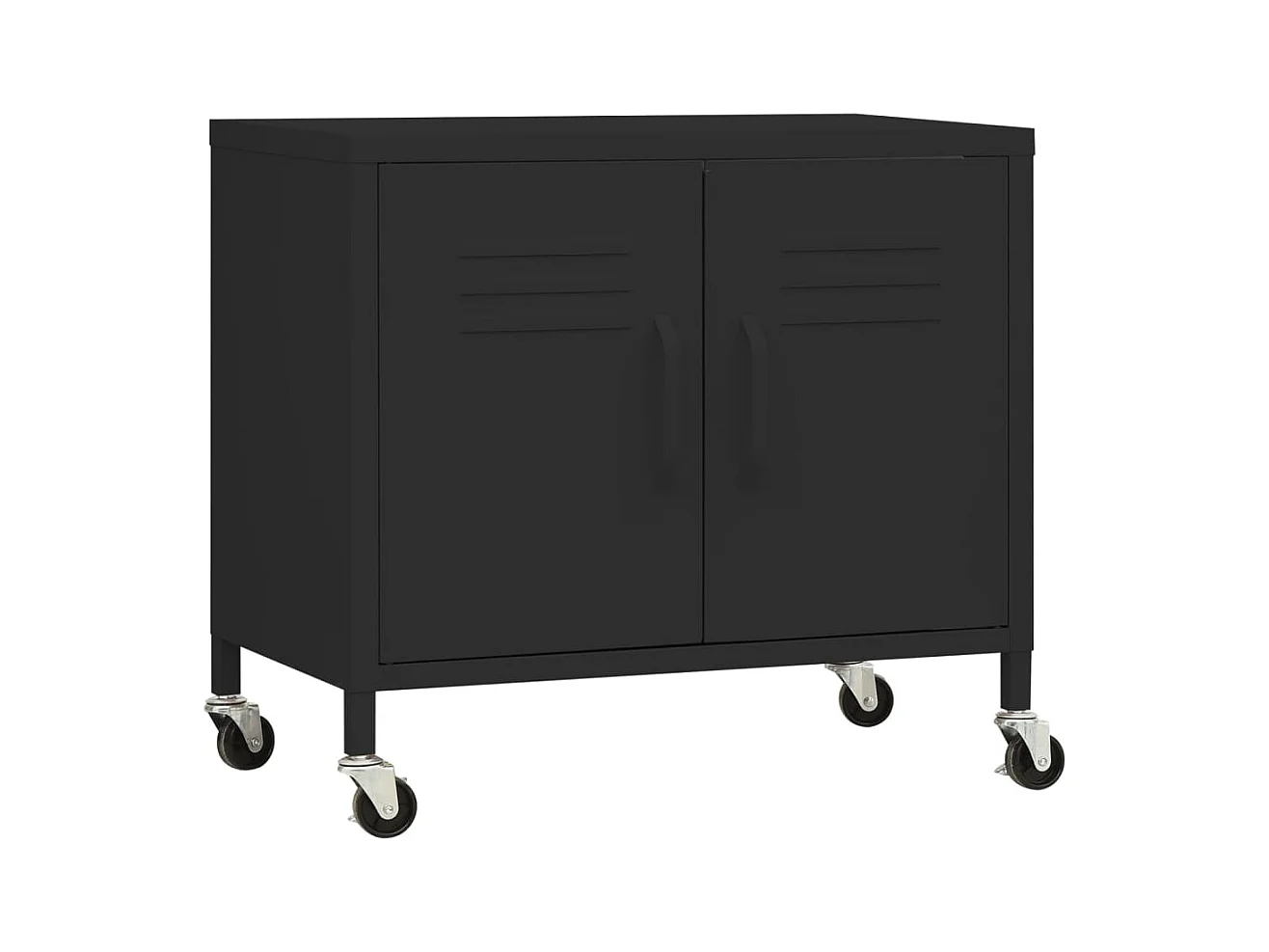 Opbergkast 60x35x56 cm staal zwart