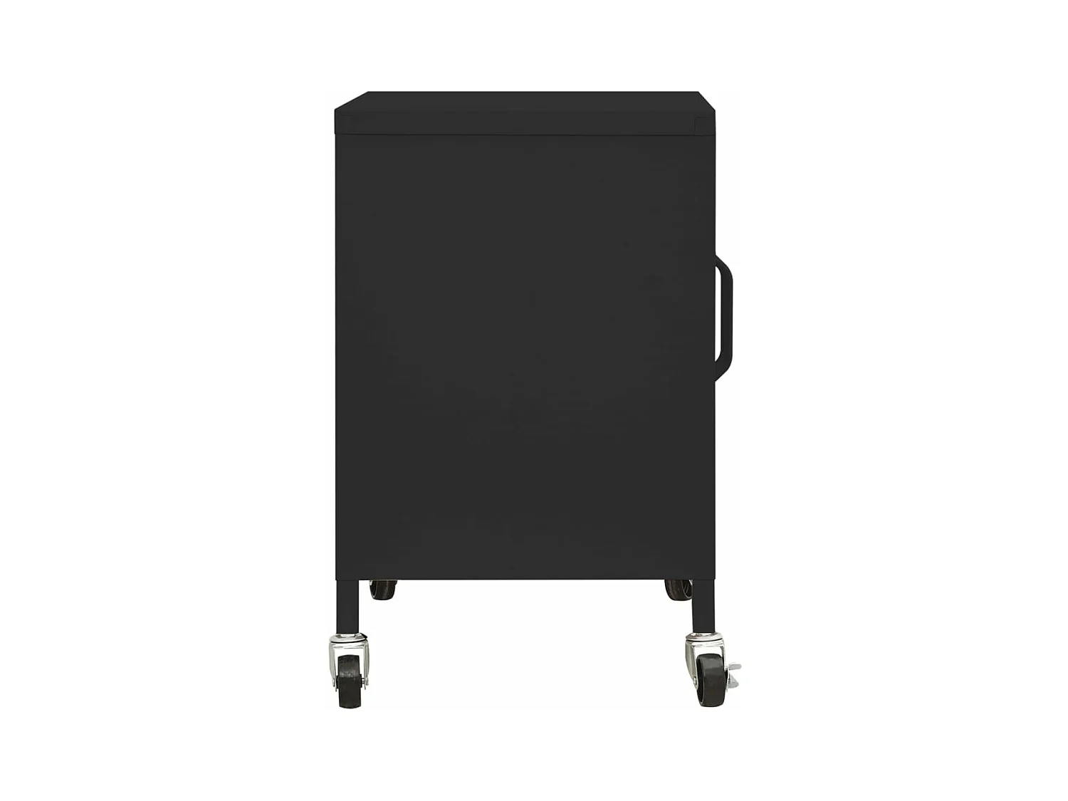 Opbergkast 60x35x56 cm staal zwart