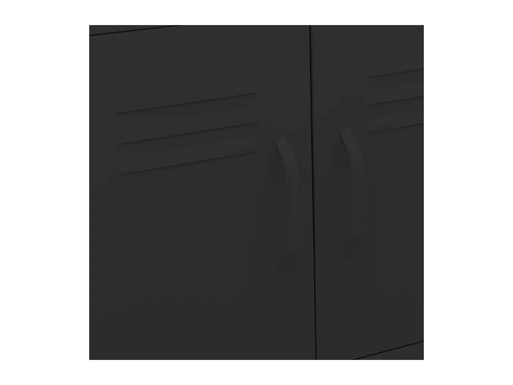 Opbergkast 60x35x56 cm staal zwart