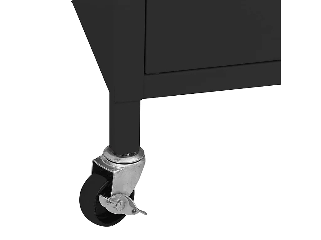 Armoire de rangement Noir 60x35x56 cm Acier