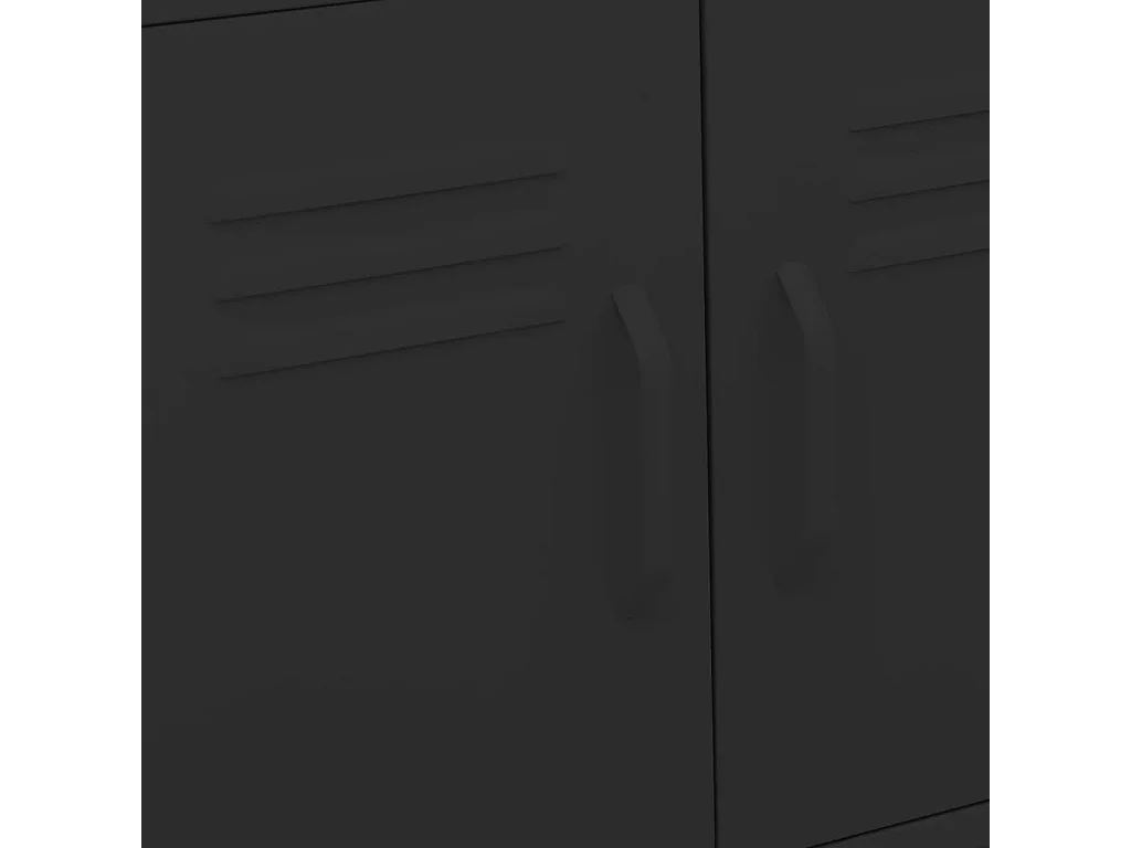 Opbergkast 60x35x56 cm staal zwart