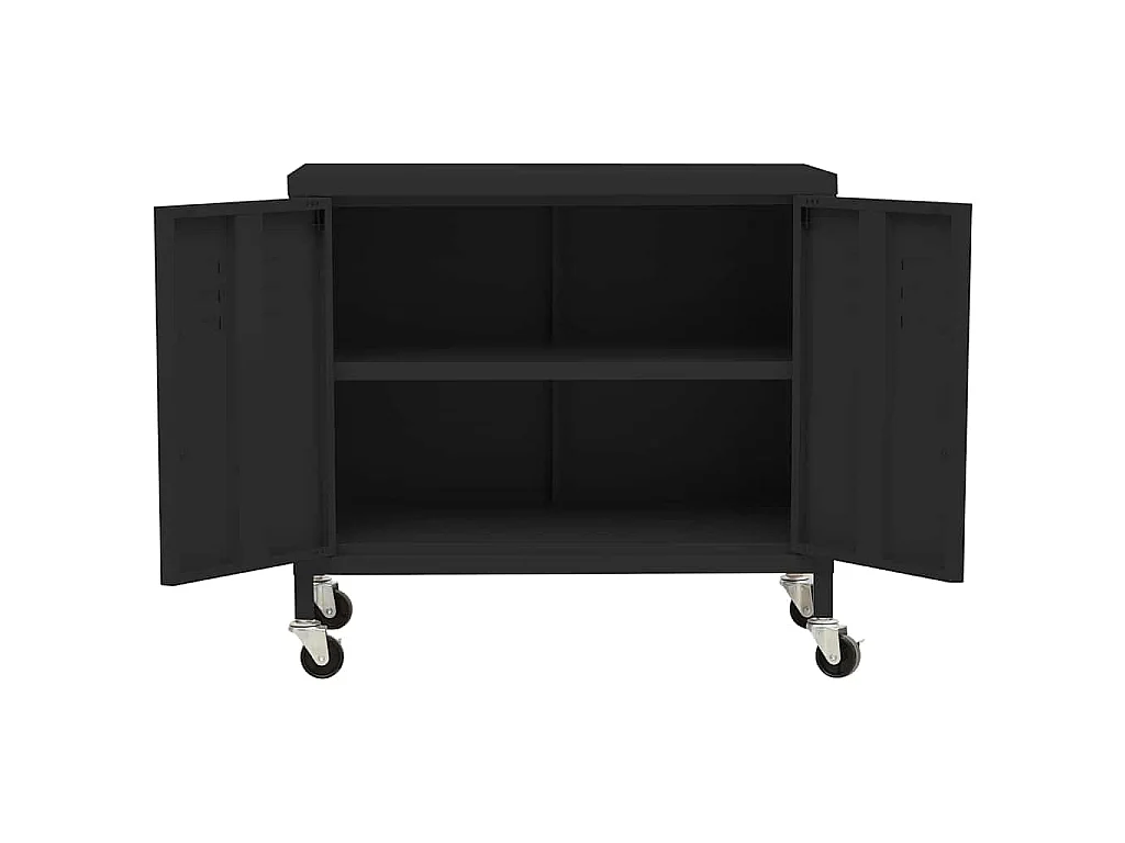 Armoire de rangement Noir 60x35x56 cm Acier