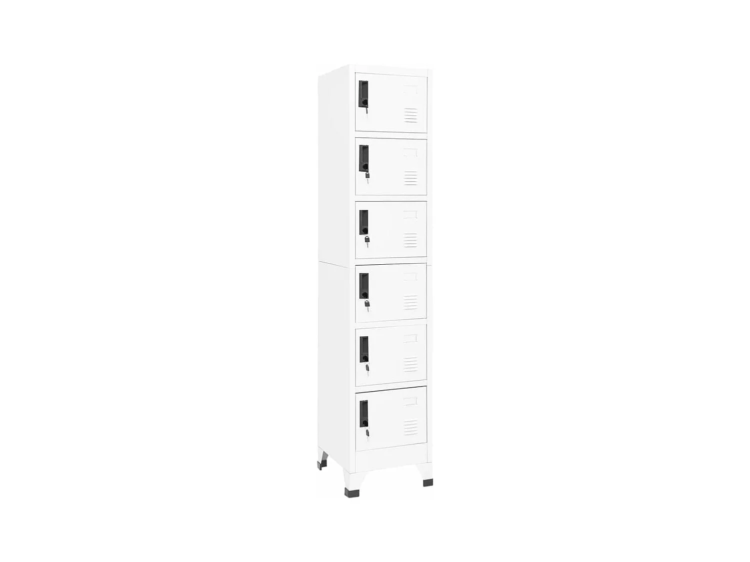 Armoire à casiers Blanc 38x40x180 cm Acier