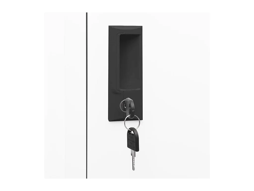 Lockerkast 38x40x180 cm staal wit