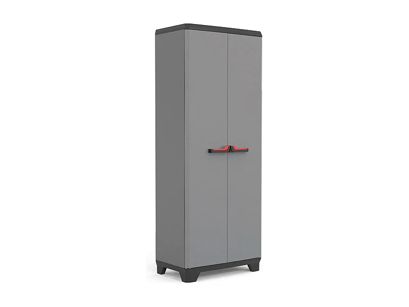 Armadietto con Ripiani Stilo Grigio e Nero 173 cm