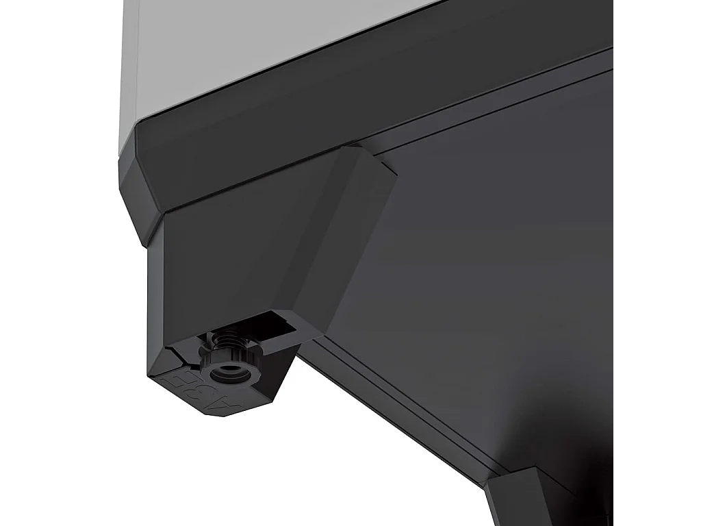 Armoire de rangement avec étagères Stilo Gris et noir 173 cm