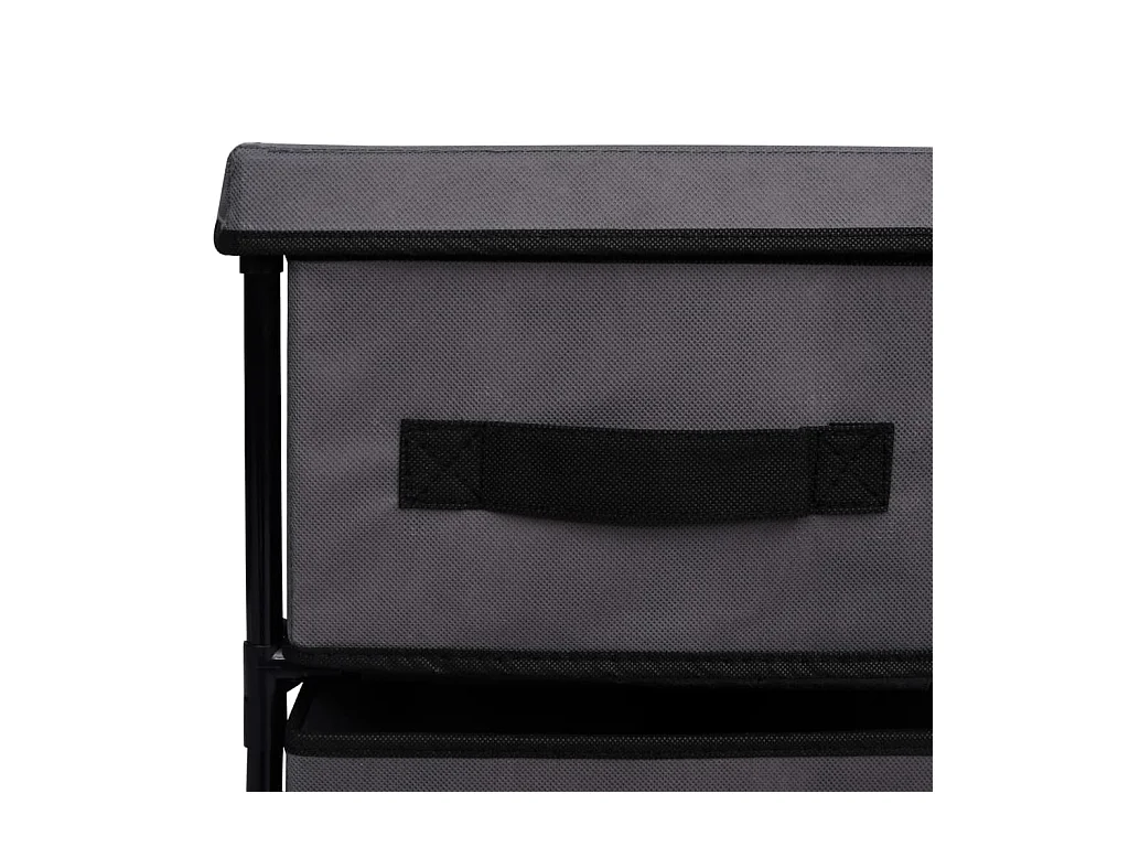 Armario de almacenaje con 6 cajones acero gris 55x29x55 cm