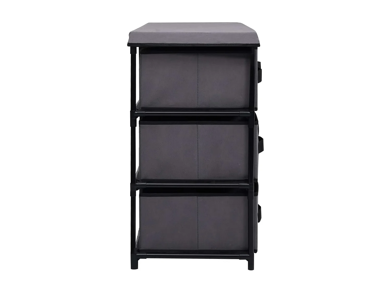 Armoire de rangement à 6 tiroirs 55x29x55 cm Gris Acier