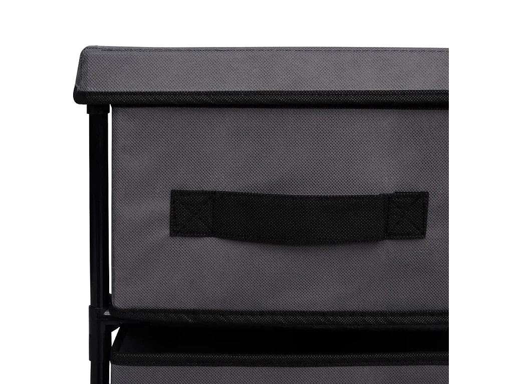 Armoire de rangement à 6 tiroirs 55x29x55 cm Gris Acier