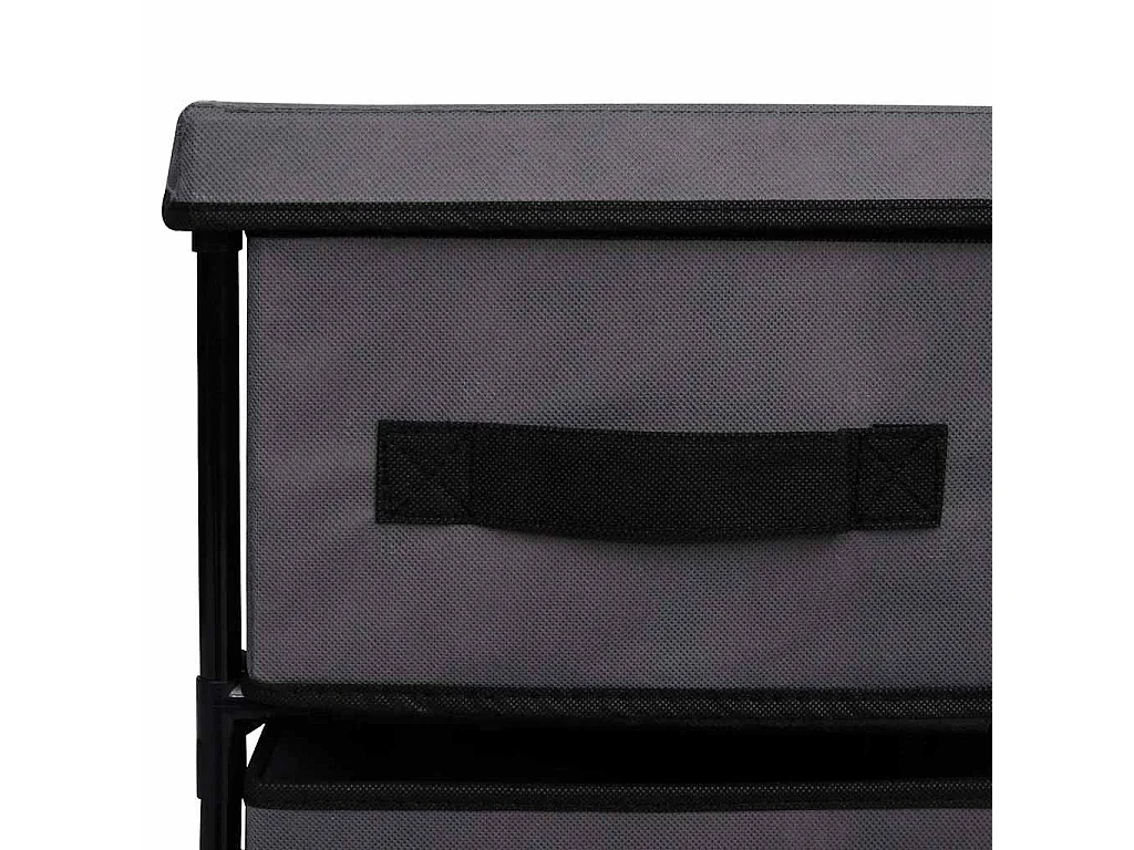 Armoire de rangement à 6 tiroirs 55x29x55 cm Gris Acier