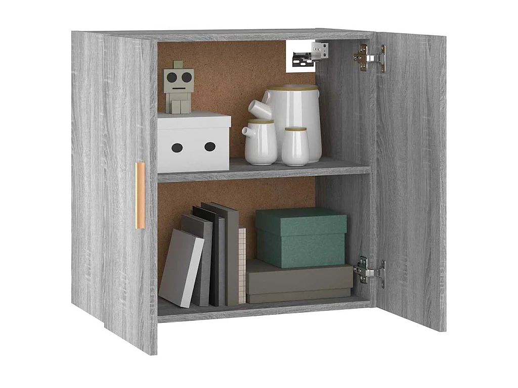 Mobile Pensile Grigio Sonoma 60x30x60 cm Legno Multistrato