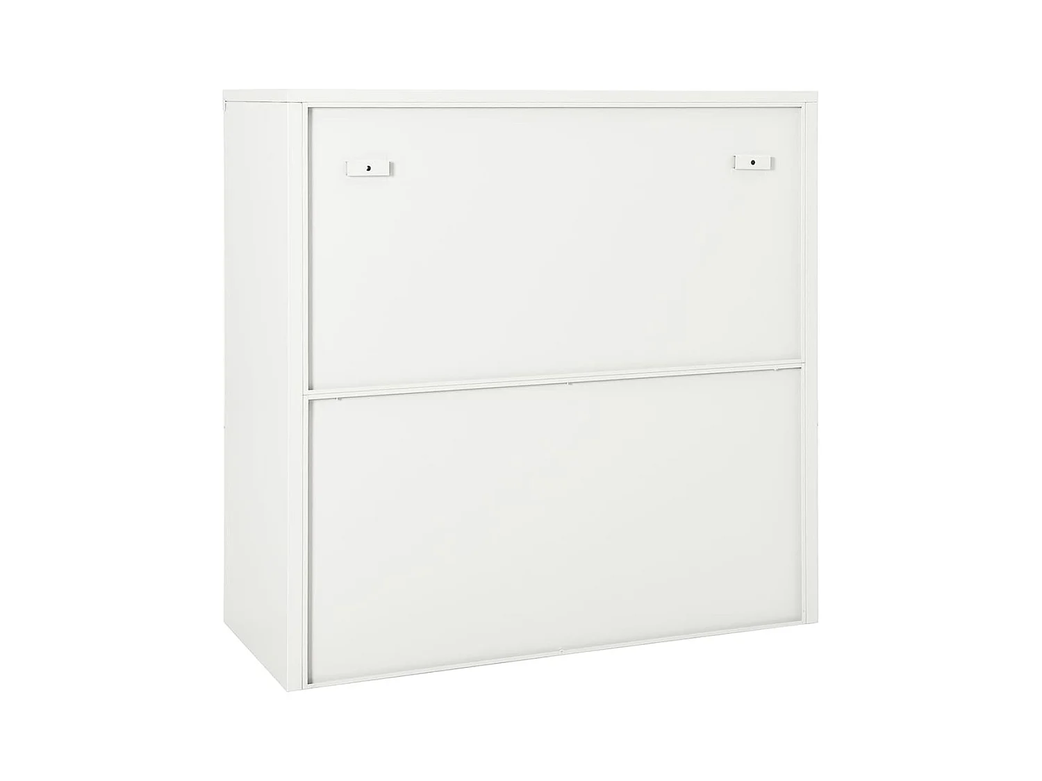 Roldeurkast 90x40x90 cm staal wit