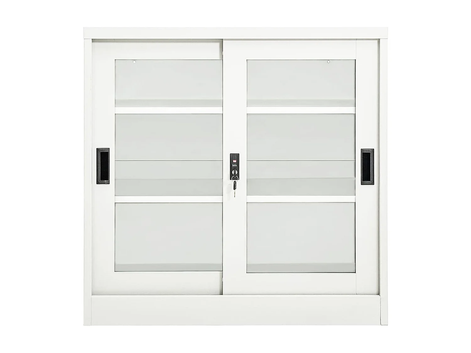 Armoire à portes coulissantes Blanc 90x40x90 cm Acier