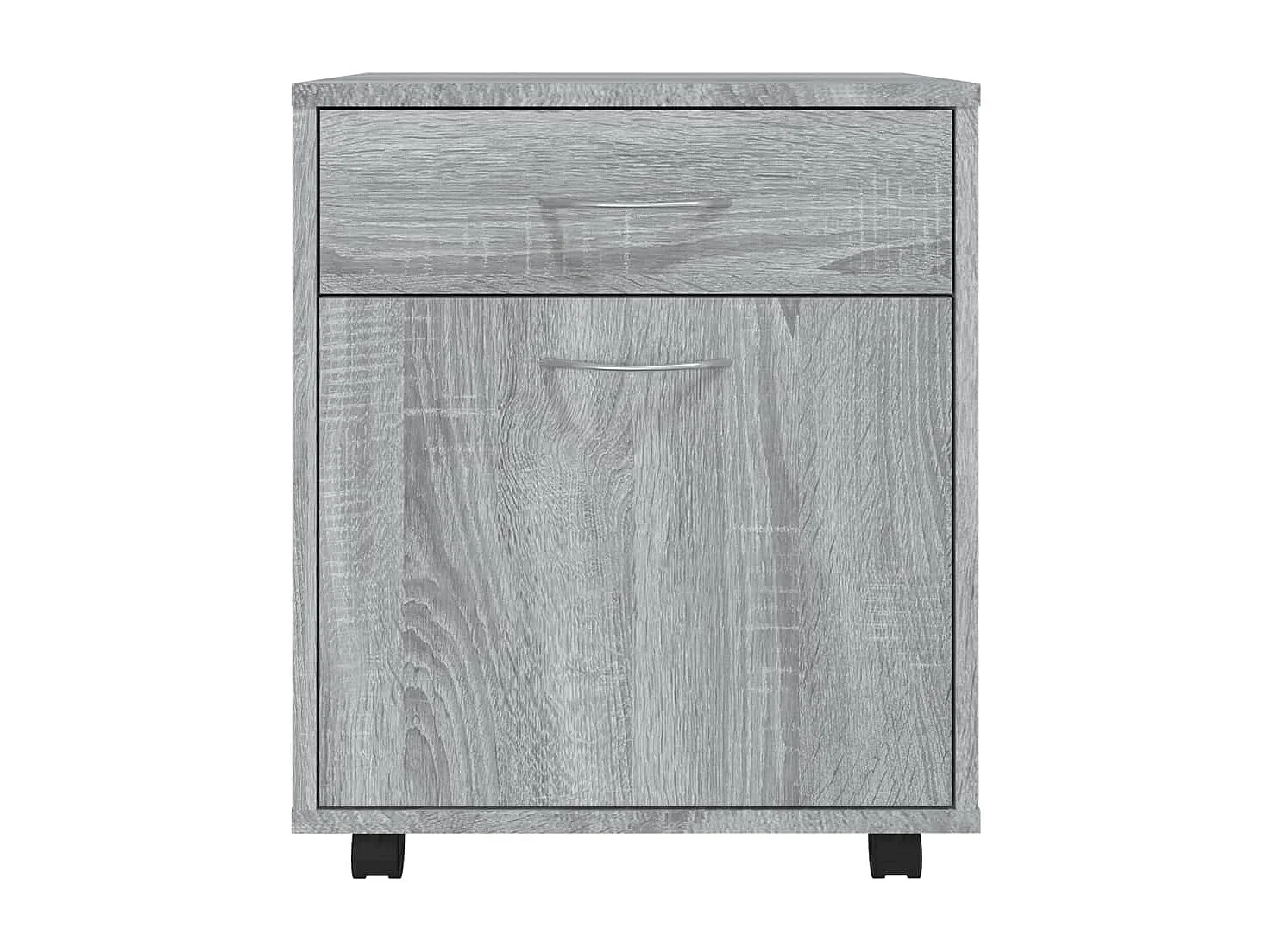 Rolkast 45x38x54 cm bewerkt hout grijs sonoma eiken