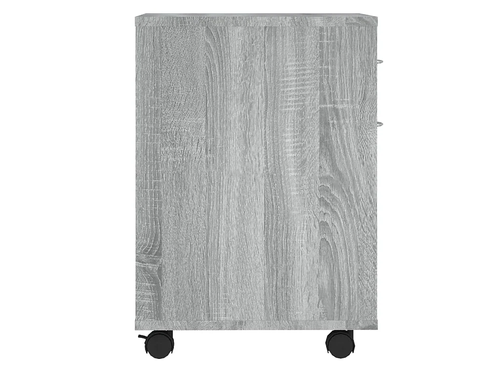 Rolkast 45x38x54 cm bewerkt hout grijs sonoma eiken