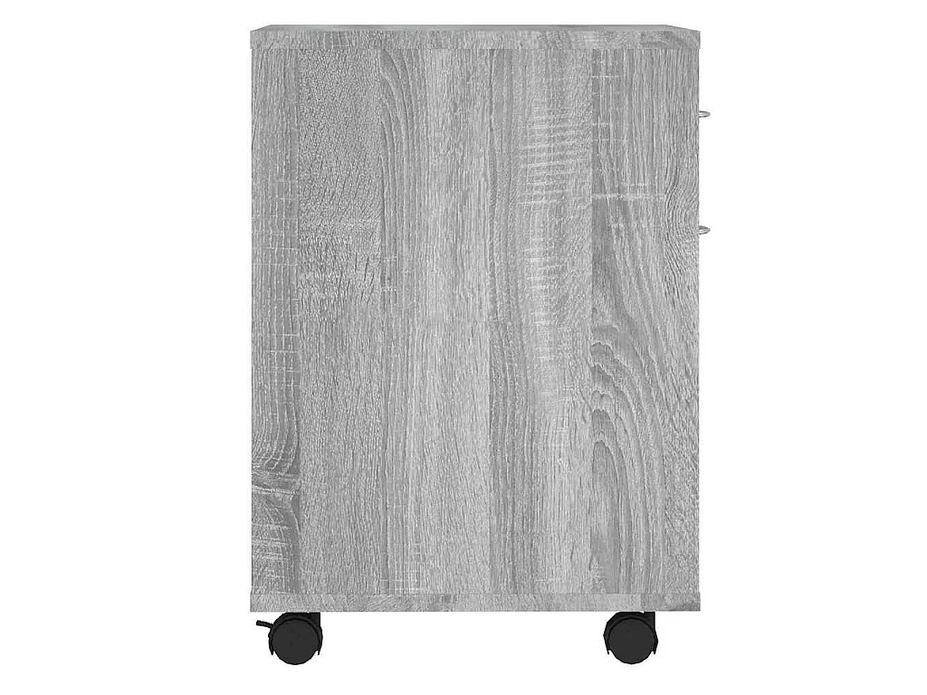 Armoire roulante Sonoma gris 45x38x54 cm Bois d'ingénierie