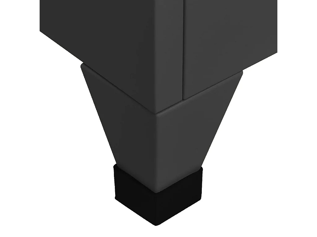 Schließfachschrank Anthrazit 38x40x180 cm Stahl