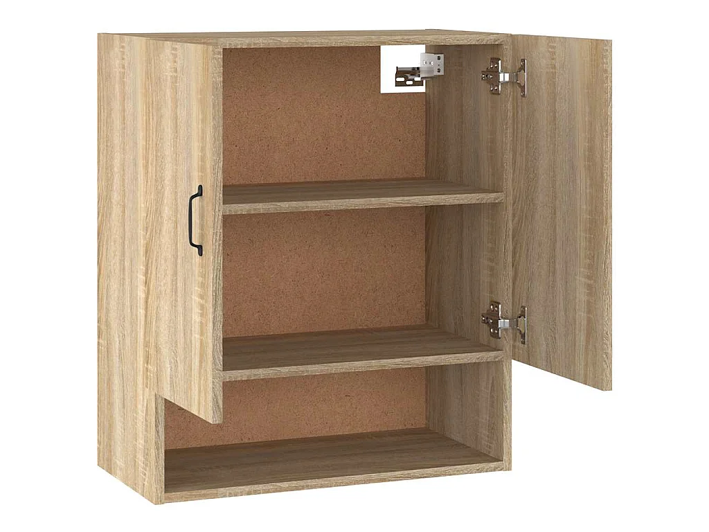 Armario de pared madera contrachapada roble sonoma 60x31x70 cm