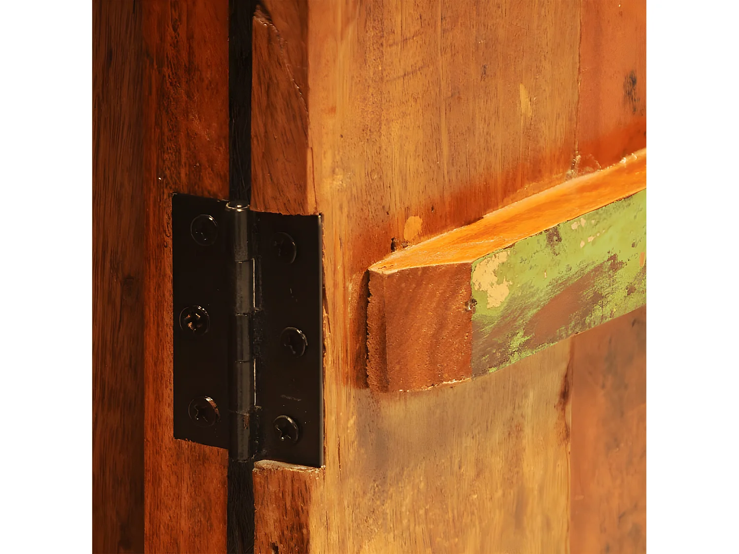 Armoire vintage avec 1 porte Bois massif de récupération